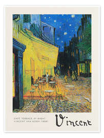 Poster Café Terrace at Night, 1888 - Vincent van Gogh