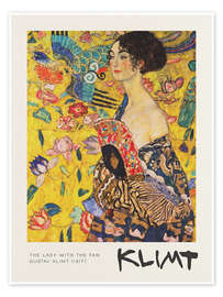 Wall art print Lady with a Fan, 1917 - Gustav Klimt