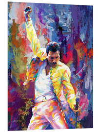 Foam board print Freddie Mercury Pop Art Portrait - Leon Devenice