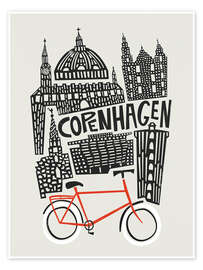 Wall art print Copenhagen - Fox &amp; Velvet