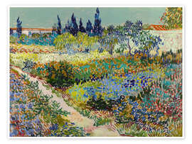 Wall art print Garden at Arles, 1888 - Vincent van Gogh