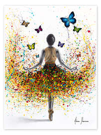 Poster Rainbow Butterfly Ballerina - Ashvin Harrison
