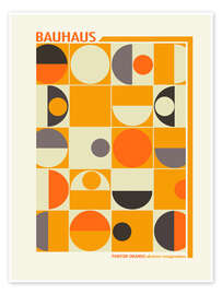 Poster Bauhaus - Panton Orange - Mandy Reinmuth