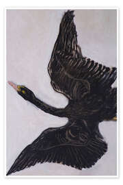 Wall art print The Black Swan - Hilma af Klint