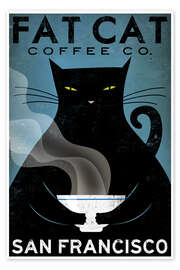 Poster Cat Coffee - Ryan Fowler