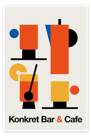 Wall art print Konkret Bar &amp; Cafe - Bo Lundberg