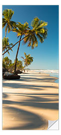 Door sticker Dream beach with palm trees