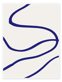 Wall art print Blue Lines - Pictufy Studio