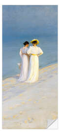 Door sticker Summer Evening on Skagen's Southern Beach (detail) - Peder Severin Krøyer