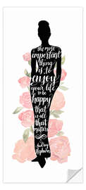 Door sticker Iconic Woman - Audrey Hepburn - Grace Popp