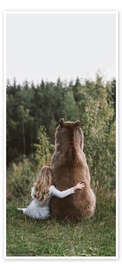 Door poster Sister bear - Olga Barantseva