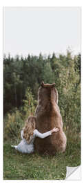 Door sticker Sister bear - Olga Barantseva