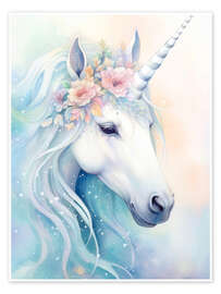 Poster Dreamlike Unicorn - Dolphins DreamDesign