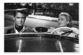 Poster Cary Grant And Grace Kelly, 1955
