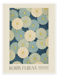 Wall art print Floral Design 324, Shin-bijutsukai, 1902 - Korin Furuya