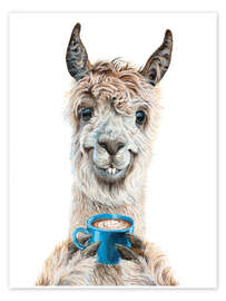 Poster Llama Latte - Holly Simental