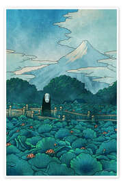 Poster Kaonashi - Lotus Pond Spirit - syntetyc