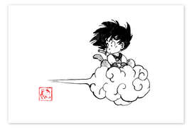 Poster Ukiyo-e Dragon Ball - Péchane