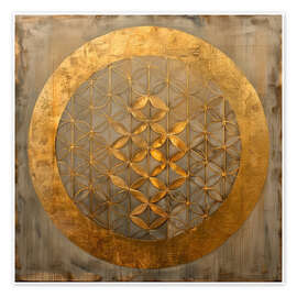 Poster Symbol of Creation: Flower of Life - DejaReve