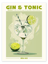 Poster Gin and Tonic, India 1810 - TAlex