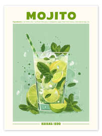 Poster Mojito, Havana 1890 - TAlex