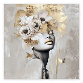 Poster Mariposa Gold - Bella Eve