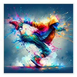 Poster Breakdance style II - nobelart