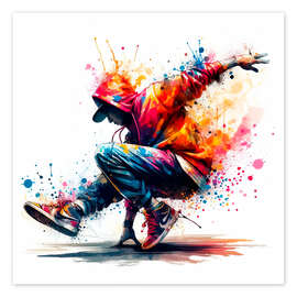 Poster Breakdance style - nobelart