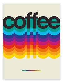 Poster Coffee Retro, Beige - Nikita Abakumov