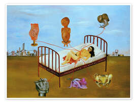 Wall art print Henry Ford Hospital or The Flying Bed, 1932 - Frida Kahlo
