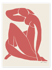 Wall art print Red Nude - Henri Matisse