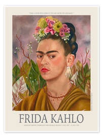 Wall art print Self-Portrait, Dedicated to Dr. Eloesser II - Frida Kahlo