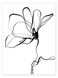 Wall art print Delicate Unfolding I - CatsAndDotz
