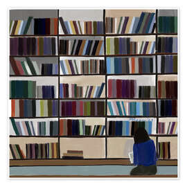 Poster Contemplating - Osheens Gallery