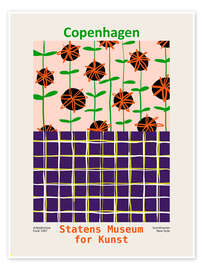 Wall art print Copenhagen art exhibition - Annick