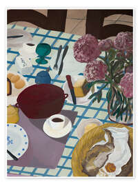 Poster Breakfast at Helma's - Nanda Schwarz