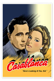 Poster Casablanca - Here's looking at you, kid. - Jorge Packer