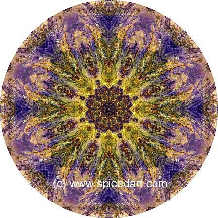Kaleidoscope Art Print - Ancient Lava Field 01