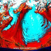 Mandala Art Print - Malaspina Glacier Source Image