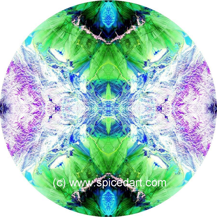 Mandala Art Print - China-Bogda Mts 12