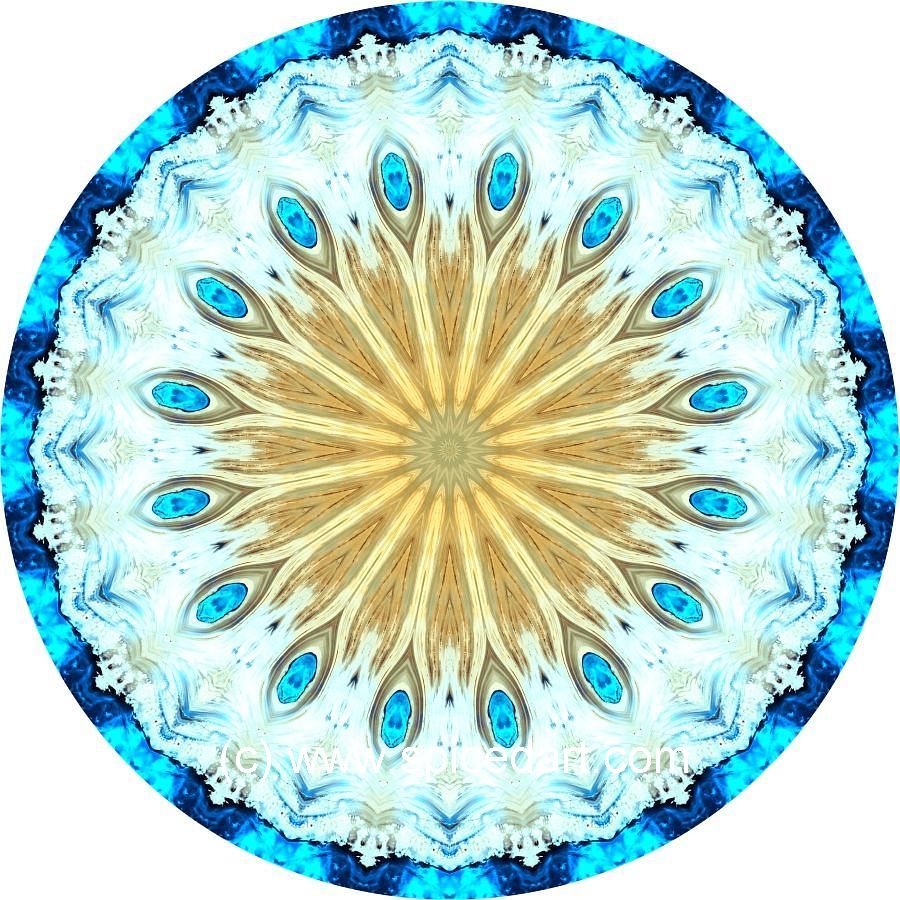 Mandala Art Print - Iran-Dasht-e Kavir 01