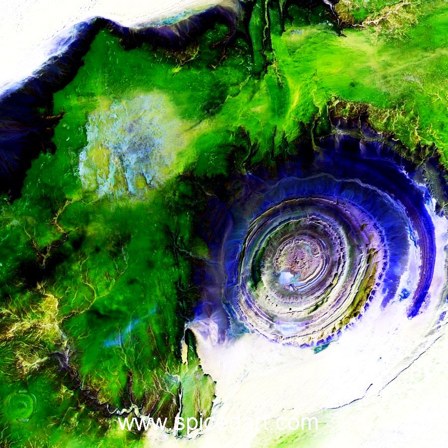 Mandala Art Print - Mauritania Formation Source Image