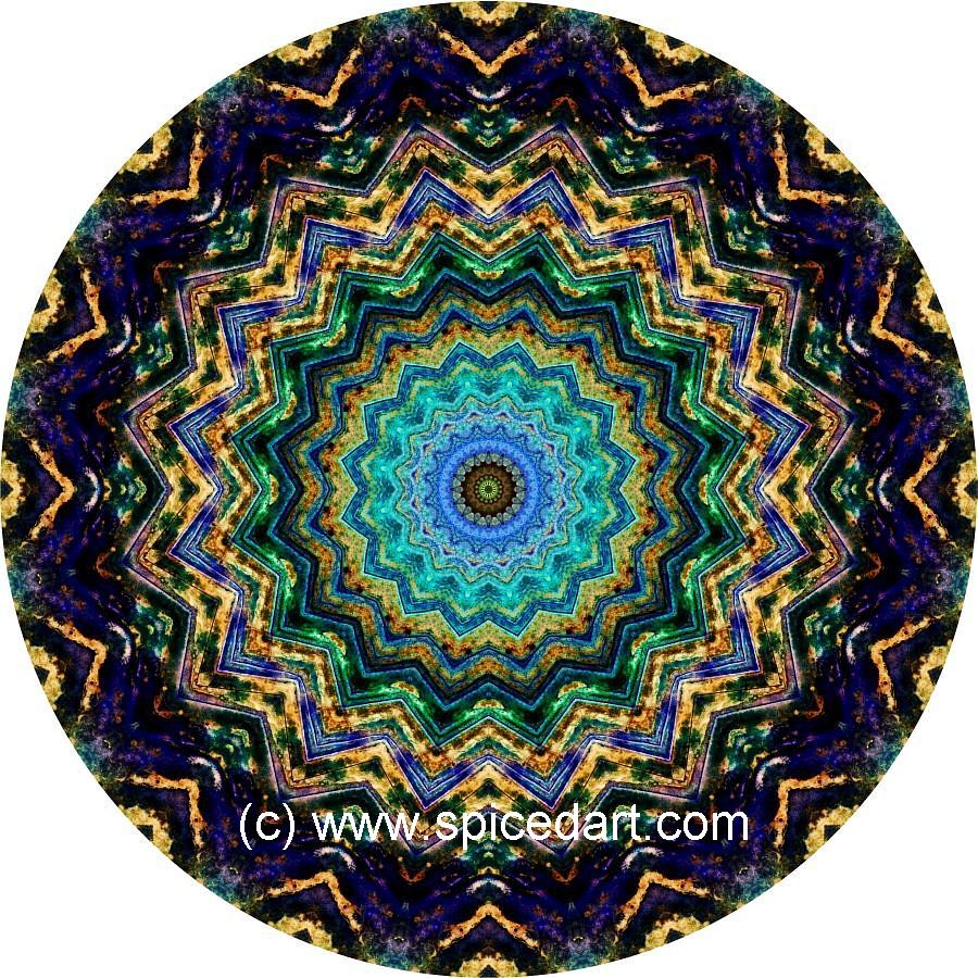 Mandala Art Print - Namibia-Sand Dunes 02