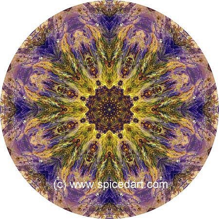 Kaleidoscope Art Print - Ancient Lava Field 01