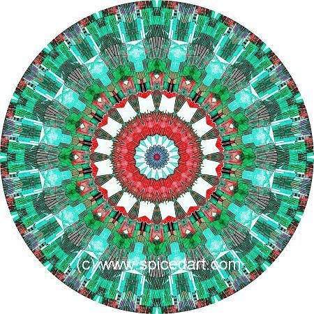 Mandala Art Print - Bolivia-Deforestation 04