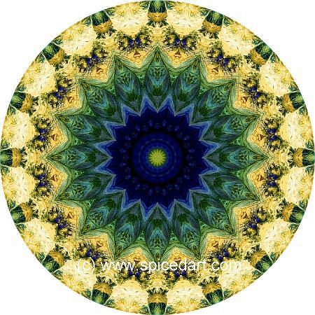 Mandala Art Print - Chile-Andes Mts 01