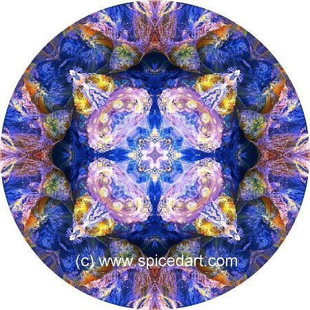 Mandala Art Print - Chile-Andes Mts 09