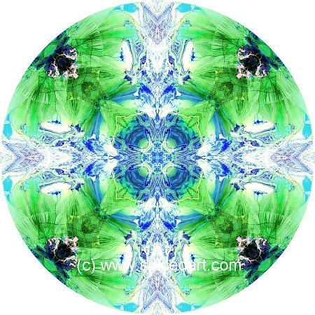Mandala Art Print - China-Bogda Mts 03