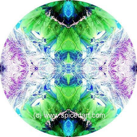 Mandala Art Print - China-Bogda Mts 12