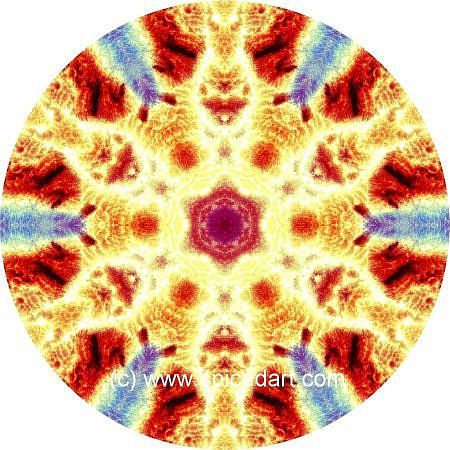 Mandala Art Print - Clouds-Aleutian Islands 02